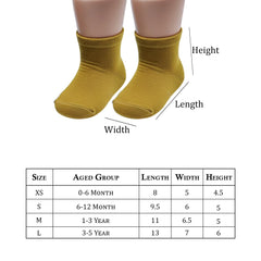 MOMISY 5 Pairs Bamboo Ankle Socks for children kids Toddlers Infant Baby Girl Boys (IN, Age, 3 Years, 5 Years, Plain)