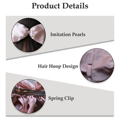 MOMISY Bow Shaped Hair Clip, Hair Accessories for Women and Girls (3LayerBow PInk, Free)