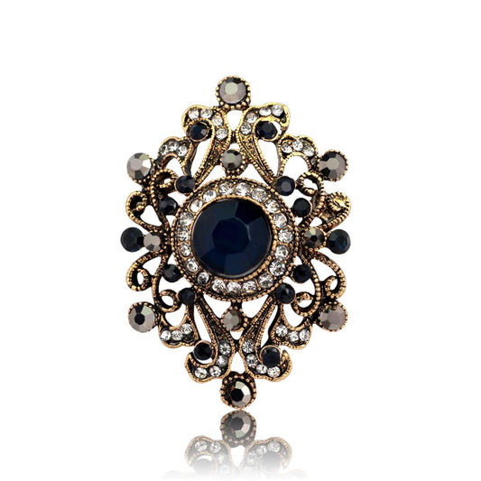 SYGA Brooch Pin Fashion Crystal Rhinestone Jewellery Pin Vintage Clothing Accessories Decoration Corsage Ruby Creative Style Brooches for Wedding Women- S59