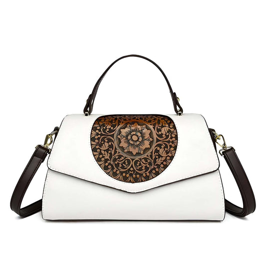 SYGA Women Elegant Retro Handbag – Large Capacity Cover-Style Shoulder Bag