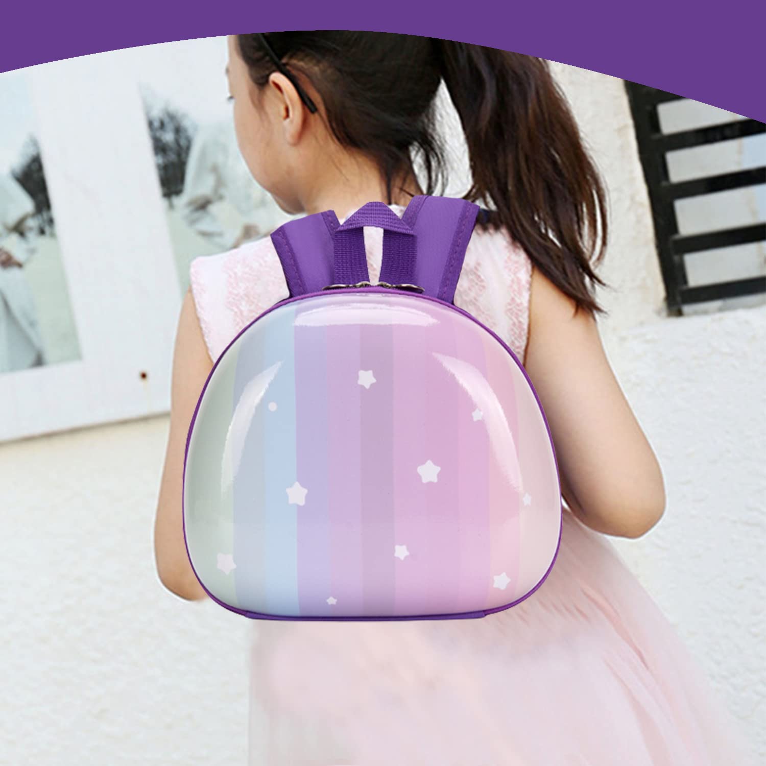 SYGA Children Bag Solid Backpack Oxford Kids Chest Multi-Purpose