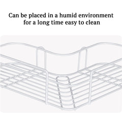 MOMISY Wall Mounted Self Adhesive Corner Shelf for Bathroom Corner/Kitchen Rack Holder with Magic Sticker/Bathroom Organizer Without Drill (3, L Shape White)