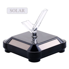 SYGA Solar Rotary Display Phone Watch Jewelry Stand Glasses Frame Stand Digital Display Stand Light Energy Automatic 360 Turntable (Watch Black)