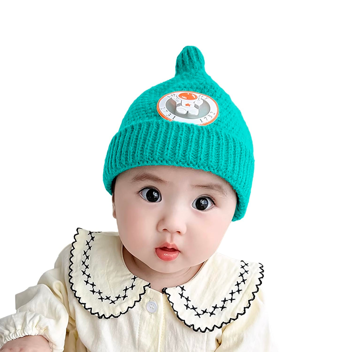 SYGA Baby Winter hat Baby Woolen Knitted Unisex Hat -Green (6-18 Month)