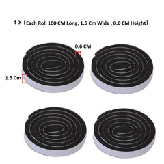 Syga Foam Self-Adhesive Window Dustproof Soundproof Sealing Paste Gap Seal (4 Pieces)