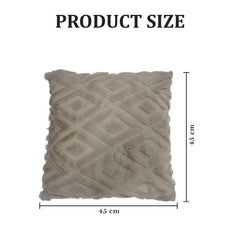 MOMISY Corduroy Cushion Throw Pillow Covers, Diamond, 45 x 45 cm, 18 x 18 inch (2, Khaki2)