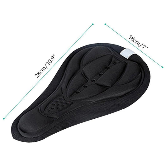 SYGA 3D Soft Saddle Pad Cushion Seat Cover Saddle Protector for Mountain Bike Bicycle (Black)