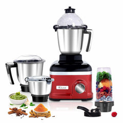 Rico Premium 1000W Juicer Mixer Grinder with Japanese Technology & Whip Mode for thick Grinding in Kitchen|3 Stainless Steel Jars & 1 Sipper for Smoothies|Warranty 5 Years on Motor & 2 Years on Mixer