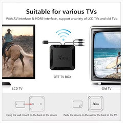 AJUK® Android 10 | 4GB Ram 32GB ROM | Dual WiFi 2.4/5 Ghz | Bluetooth | RK3318 Processor | 4K Android Mini PC Box