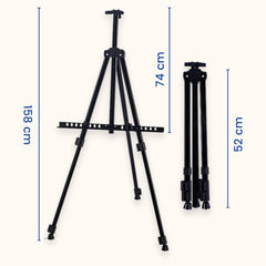 Syga Adjustable Aluminium Artist Display Easel Stand with Black Carry Case (Easel_Stand)