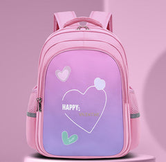 SYGA Kids School Bag Love Design, Lightweight Backpack for Elementary school students (Pink)