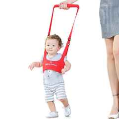 SYGA Handheld Baby Walker with Harness, Adjustable Walking Assistant Helper for Infant Child (Age 6 Months to 24 Months),Stand Up and Learn Walking, Red