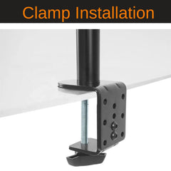 Gadget Wagon 13 to 27 inches Adjustable Monitor Desk Arm 180 Degree Swivel Screen (18)