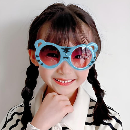 SYGA Children's Cute Tiger Shape Sunglasses with UV Protection Lense for Boys and Girl, Suitable for Age 3 to 8 Years - Black