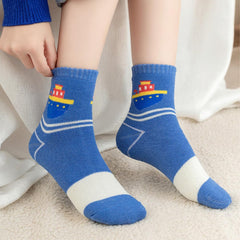 SYGA 5 Pairs Socks Baby Autumn And Winter Cotton Socks, Baby Socks 9M - 24M