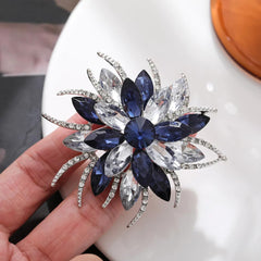 SYGA Brooch Pin Fashion Crystal Rhinestone Jewellery Pin Vintage Clothing Accessories Decoration Versatile Flower Brooches For Women- S215