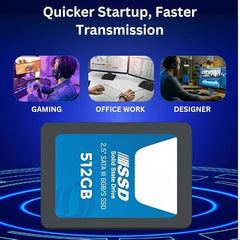 A1TECH 512GB 2.5 Inch SATA Internal SSD - Read: 550MB/s & Write: 500MB/s - Solid-State Drive 5 Year Warranty (512, GB)