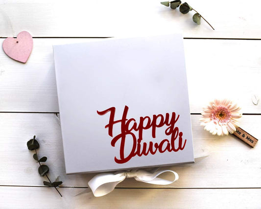 SYGA Set of 10 Pieces Happy Diwali Decorative Acrylic Craft Item (Red)