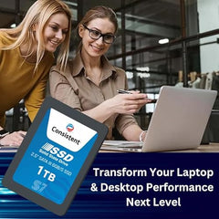 Consistent 2.5 1 TB SSD with SATA III Interface, 6Gb/s,Read/Write Speed Upto - 570/500 MB/s, 5 Years Warranty.