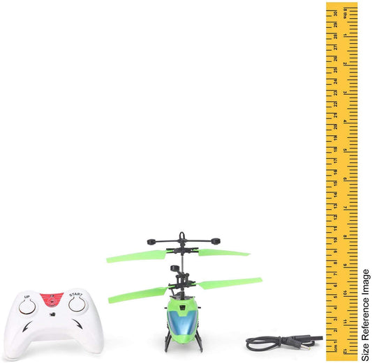 Syga High Speed Velocity Induction Remote Control & Rechargeable Flying Helicopter with Unbreakable Blades Infrared Sensors Plastic, Pack of 1, Multicolor