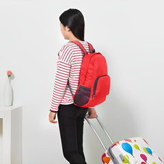 SYGA Outdoor Travel Foldable Backpack Waterproof Backpack With Mini Bag Stay-Clean Backpack for Camping, Hiking, Travelling, Outdoor Activities(Red)