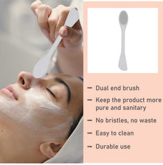 SYGA Face Cleasing Brush Silicone Face Scrubber Exfoliating Wash Brush Dual Face With Flexible Spatula Nose Cleaning Cream Applicator Mask Collector Great for Face Clean Care and Make Up- Green, 2pcs