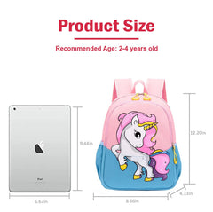 SYGA Children's Scholl Bag Pony Cartoon Backpack Oxford Kids Chest Multi-Purpose Baby Messenger Shoulder Bag for 2-4 Years Kids [25 x 10 x 34 CM] (Pony Pink)