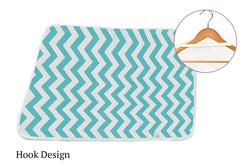 SYGA Baby 1 Piece Small Waterproof Bed Protector Dry Sheet,Washable Reusable Bed Protector_Cyan Waves