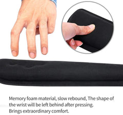 SYGA Keyboard Wrist Rest Pad Leather Mouse Keyboard Wrist Rest Support Pad Set with Comfortable Memory Foam Padding Non-Slip Rubber Base and Ergonomic Design for PC Computer Laptop