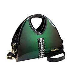 SYGA Women Elegant Gradient Dumpling Bag – Diamond Accent, Medium Size, Business & Daily Use