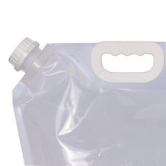 SYGA 10 liters Portable Collapsible Water Storage Tank Water Container Water Carrier Lifting Bag Camping Hiking Survival Kit Tool-White