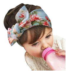 MOMISY Girl's Headbands Turban Knotted Synthetic Hairband for Girls-4 Piece