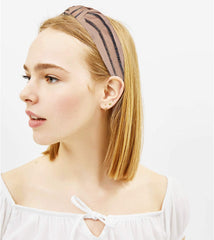 MOMISY Knotted Hairband Headband Cross Hair Band Accessories for Women and Girls (Pink)