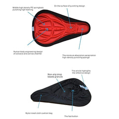SYGA 3D Soft Saddle Pad Cushion Seat Cover Saddle Protector for Mountain Bike Bicycle (Black)