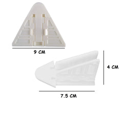 SYGA Sliding Door Lock for Child Safety for Closet Door & Window Locks (2 Pack, White)