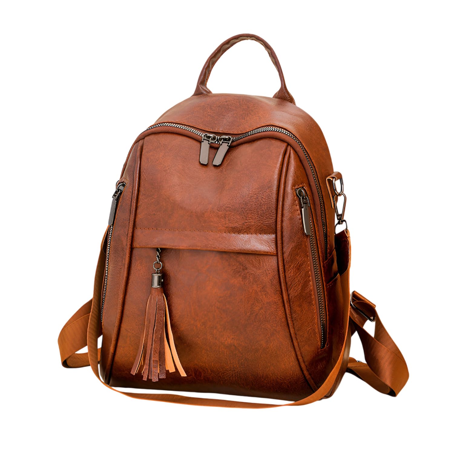 SYGA Multi-Pocket Women's Backpack | Travel & Casual Backpack with Tassel Charm