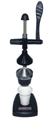 GONCHAK HUB Aluminium Hand Press Citrus Fruit Juicer, Manual Handpress and Cold Press Juicer and Squeezer for Fruits and Vegetables - Big (Made in India) (Black)