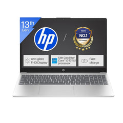 HP 15, Intel Core i3-1315U-13th Gen Laptop (8GB DDR4 Ram,512GB SSD) Anti-Glare, Micro-Edge,15.6''/39.6CMs FHD, Win11,M365 Basic(1yr),Office Home24, Silver,1.59kg, FHD fd0569TU