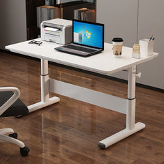 SYGA Lifting Desk Table Student Desk Home Study Desk Children's Writing Desk Can Lift Desk Computer Desk(120 X 60 CM White)