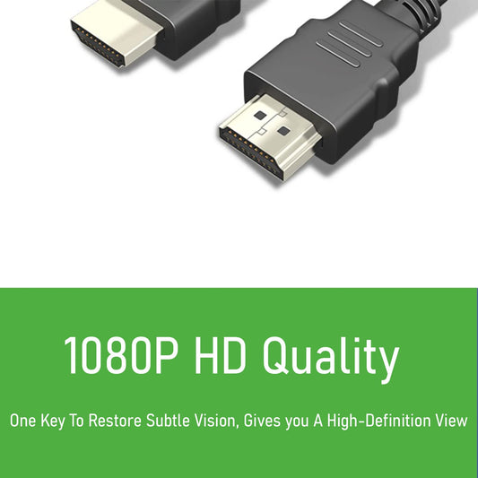SYGA HDMI High-definition Cable 1080p Set-top Box Tv Data Cable 1.4V Computer Monitor Video Connection Hdmi Cable - 0.5m(Black)