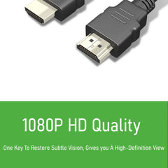 SYGA HDMI High-definition Cable 1080p Set-top Box Tv Data Cable 1.4V Computer Monitor Video Connection Hdmi Cable - 0.5m(Black)