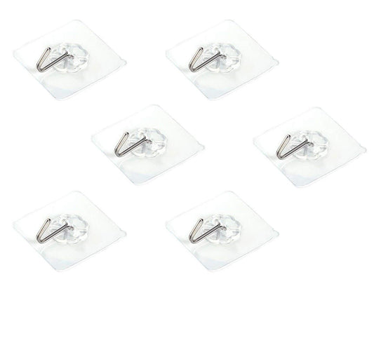 SYGA Set of 6 Self Adhesive Single Hook Multipurpose Hanger