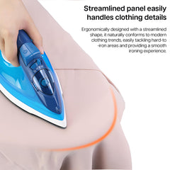 STANSY Foldable Ironing Board with Adjustable Height, Metal Frame, Grey, Padded Surface, Space-Saving Design (Small)
