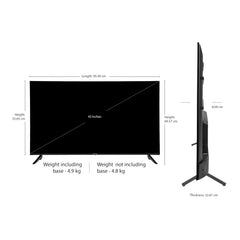 Panasonic 108 cm (43 inches) 4K Ultra HD Smart LED Google TV TH-43PX665DX (Black)