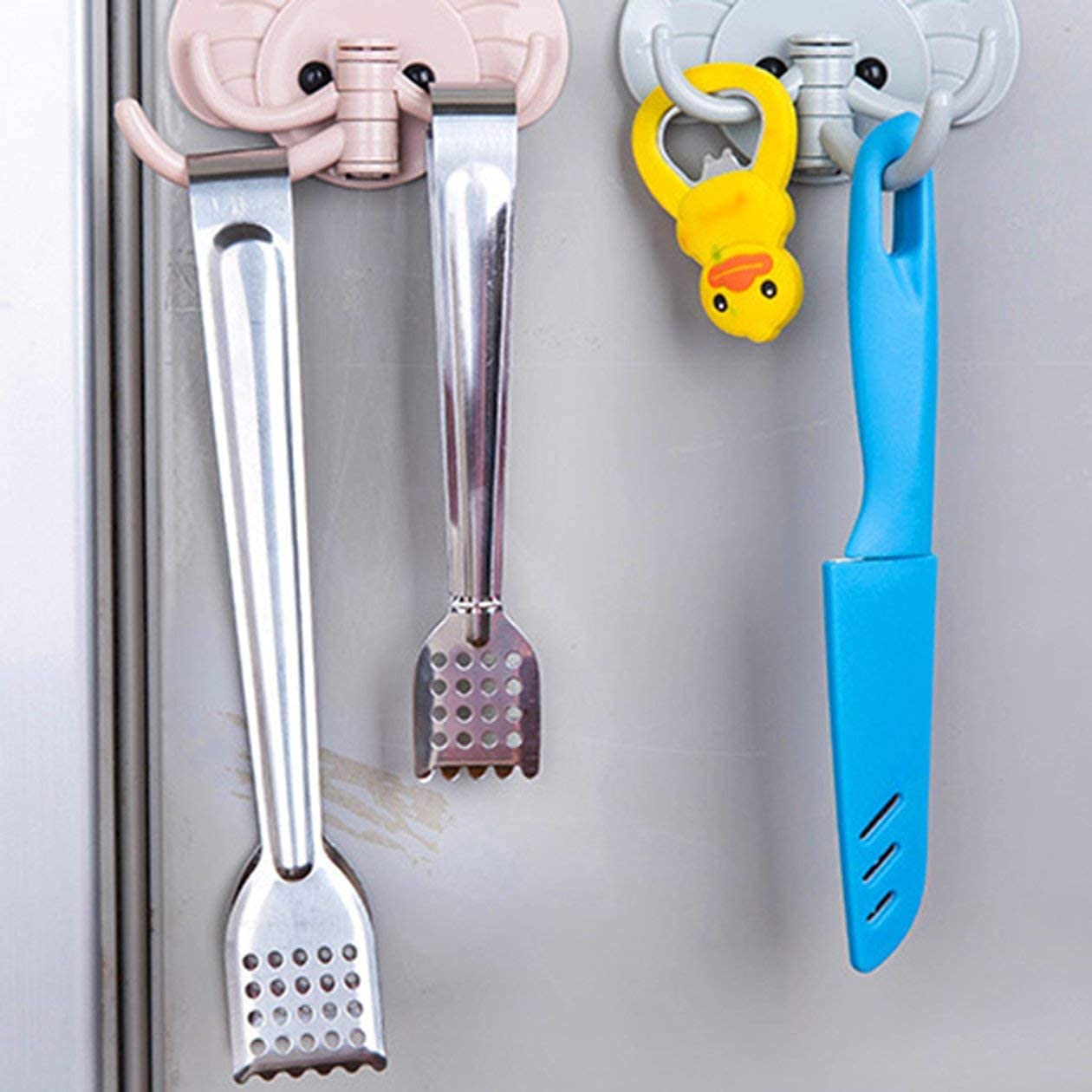 SYGA 1 Piece Stainless Steel Perforated Food Clip Bread Clip Barbecue Steak Food Clip