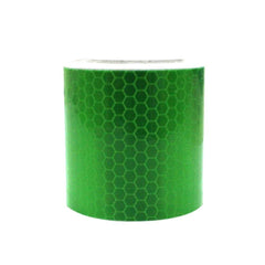 Syga 3 Meter Reflective Warning Tape Sticker, High Visibility Safety Honeycomb Conspicuity Tapes (Green, Pack of 2)