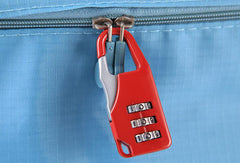 SYGA 3 Digit Combination Padlock Black Number Luggage Travel Code Lock - Black, 54mm