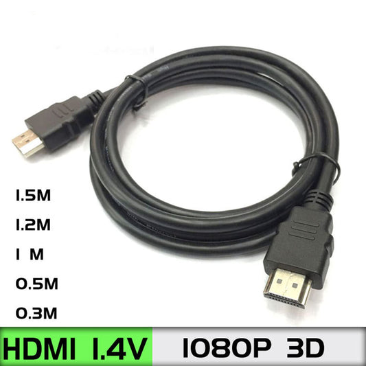 SYGA HDMI High-definition Cable 1080p Set-top Box Tv Data Cable 1.4V Computer Monitor Video Connection Hdmi Cable - 0.5m(Black)