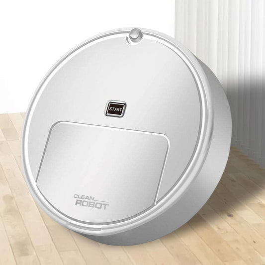 HEAVENGLOW Household Robot Automatic Vacuum Cleaner Floor Sweeping for Corner White