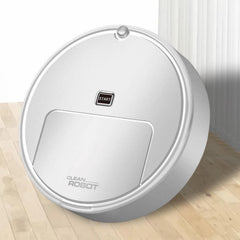 HEAVENGLOW Household Robot Automatic Vacuum Cleaner Floor Sweeping for Corner White